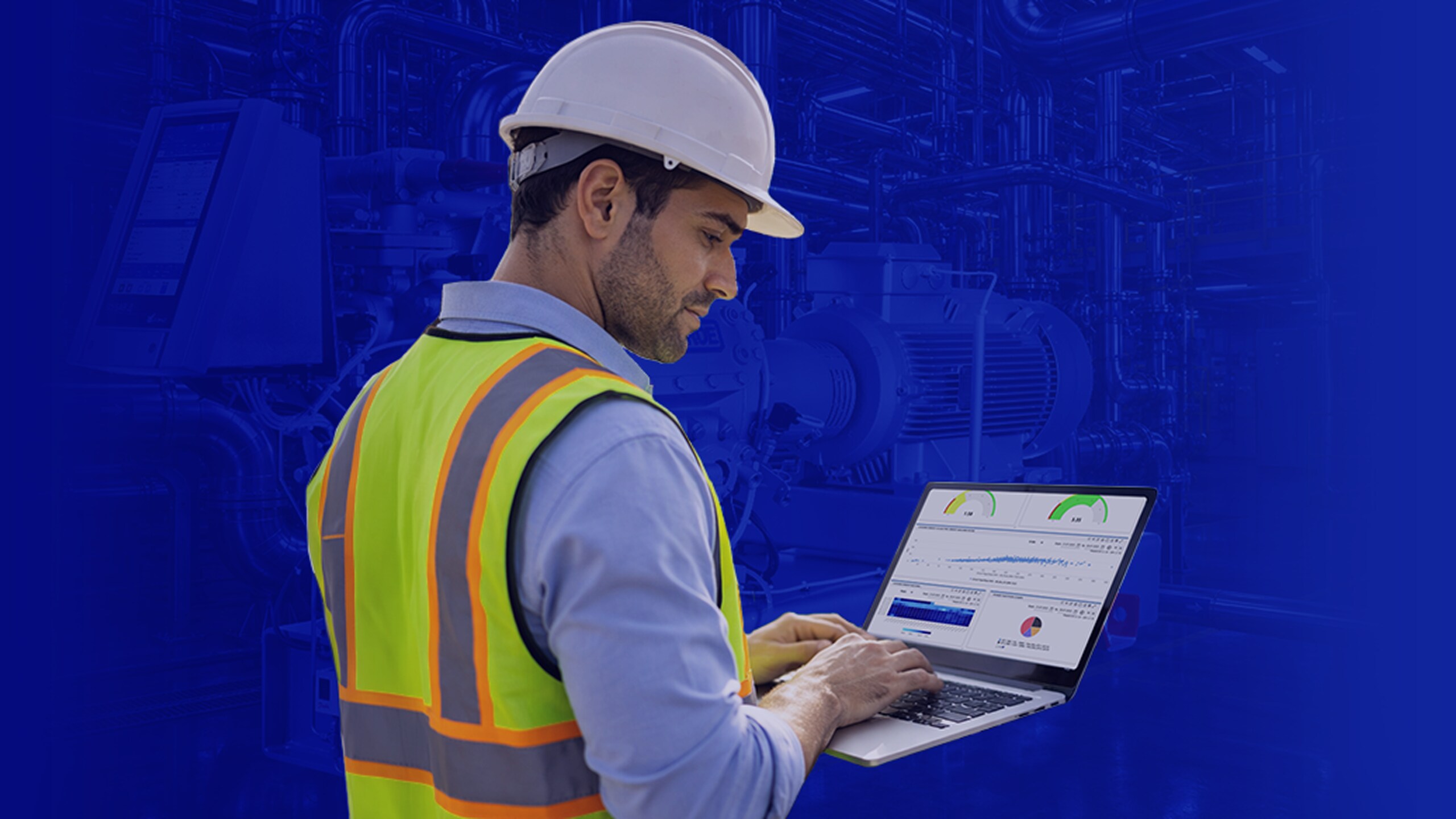 Working man on laptop