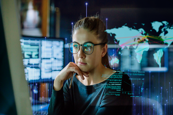 Women Working on CyberSecurity